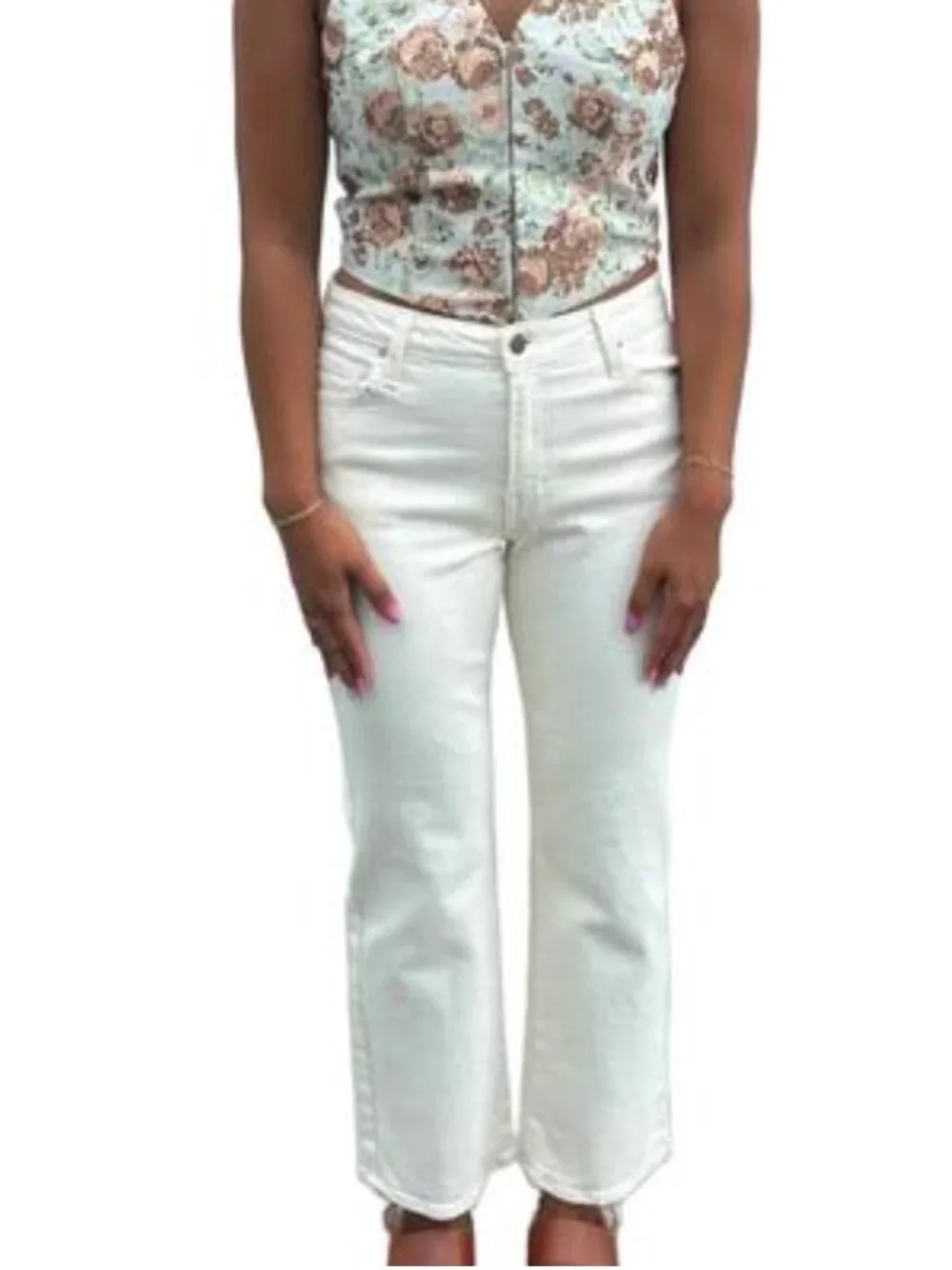 Letter to Juliet L.T.J. Venice Cream Denim Jeans 29 - Picture 1 of 4